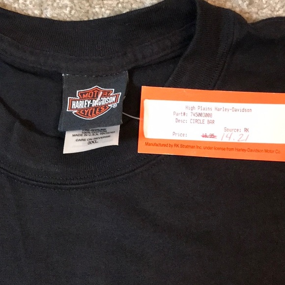 NWT 2001 Harley Davidson short sleeve tee shirt- High Plains HD - Clovis, NM - Picture 3 of 5